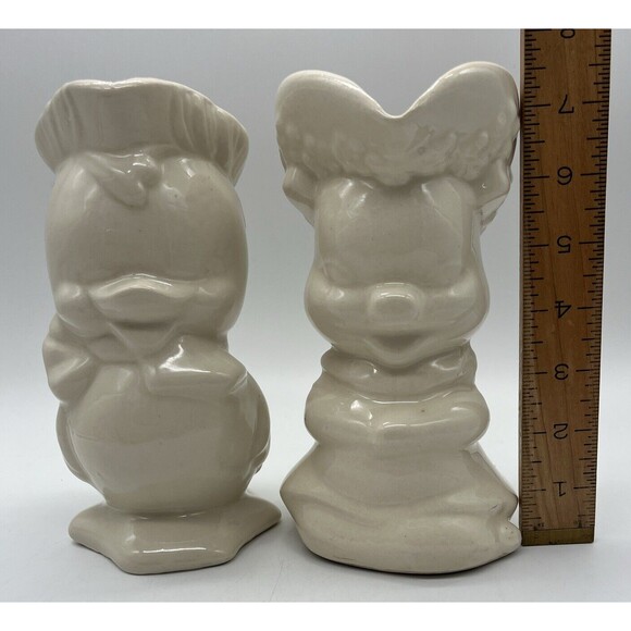 Set of 2 Creamers Milk Pitchers VTG Porcelain Duck & Pig Pitchers 7.5" High - Picture 7 of 7
